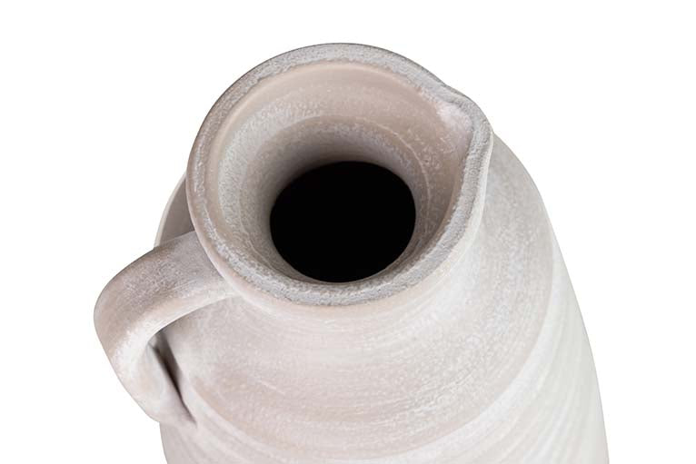 GREY CERAMIC VASE 18x18x50 CM