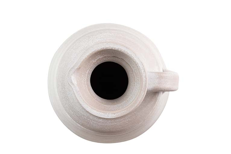 GREY CERAMIC VASE 18x18x50 CM