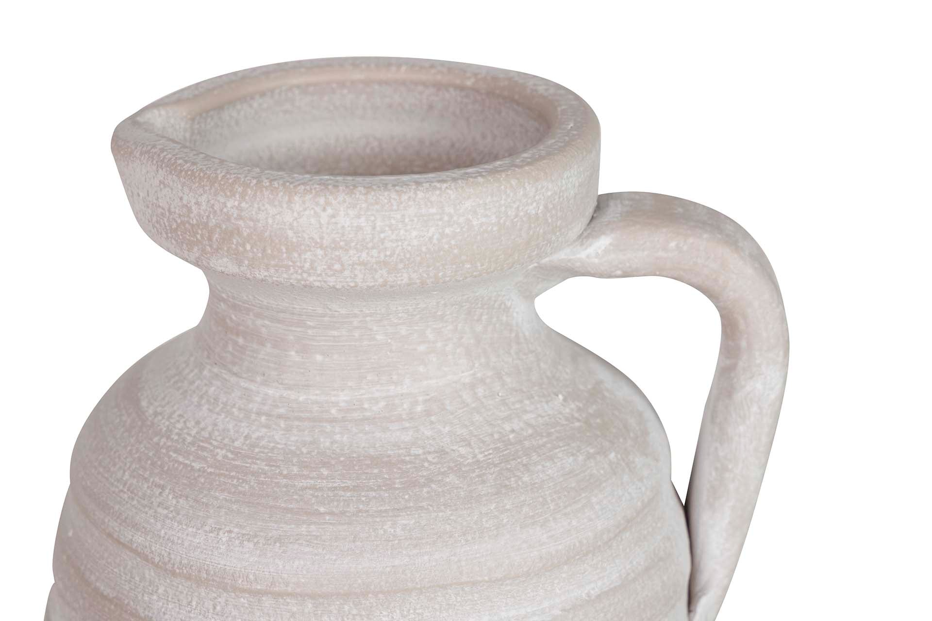 JARRON CERAMICA GRIS 18x18x40 CM