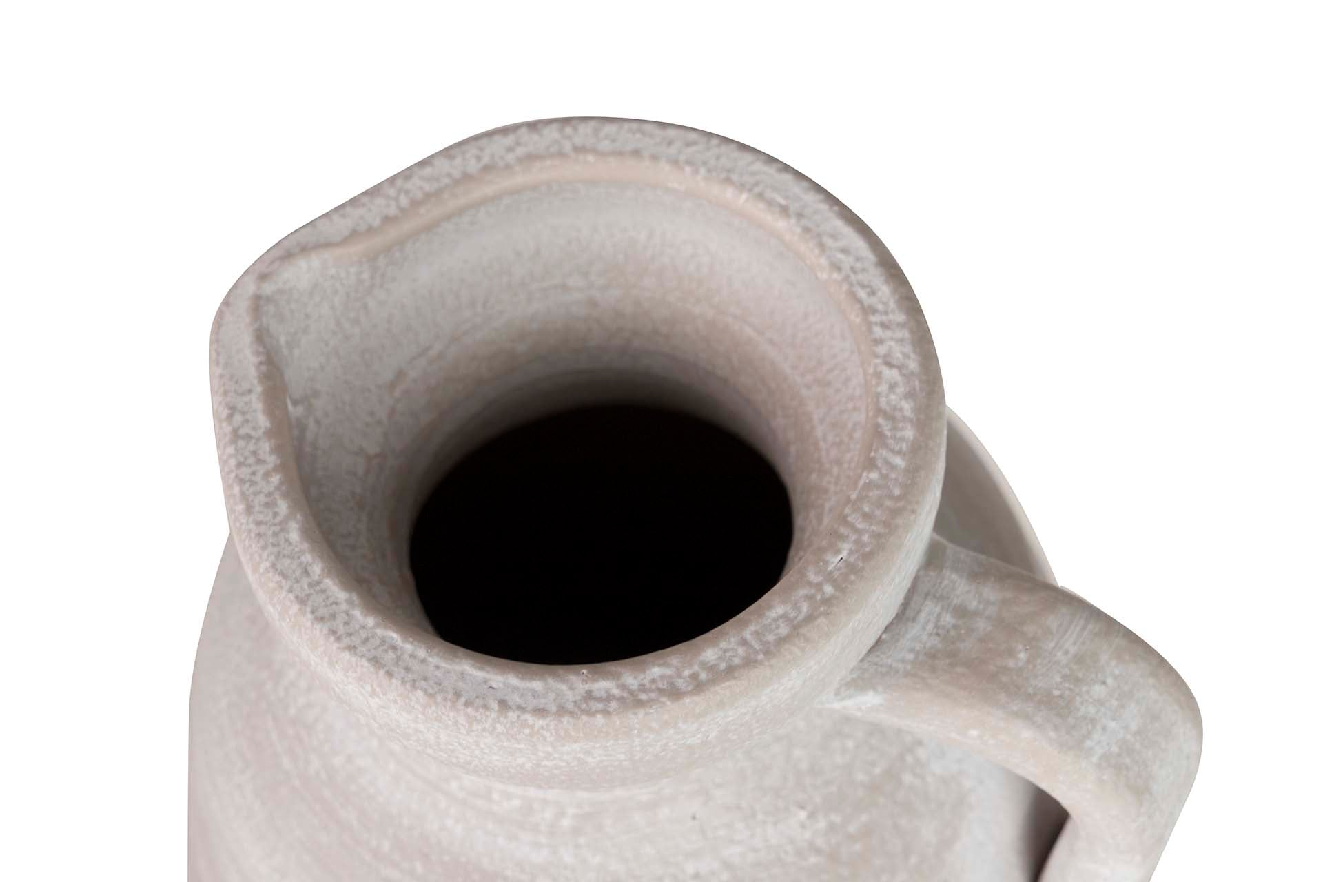 JARRON CERAMICA GRIS 18x18x40 CM