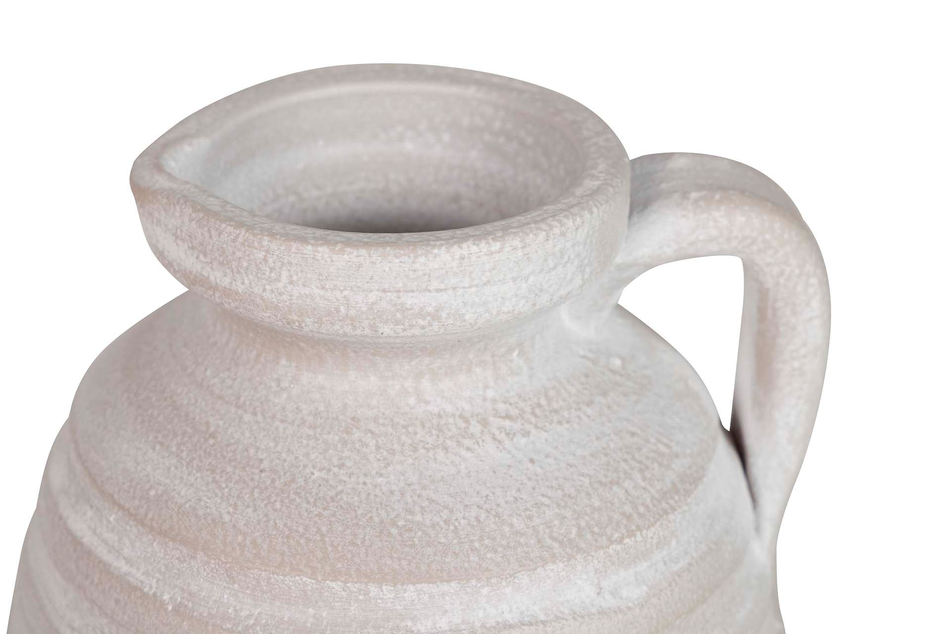 JARRON CERAMICA GRIS 18x18x30 CM