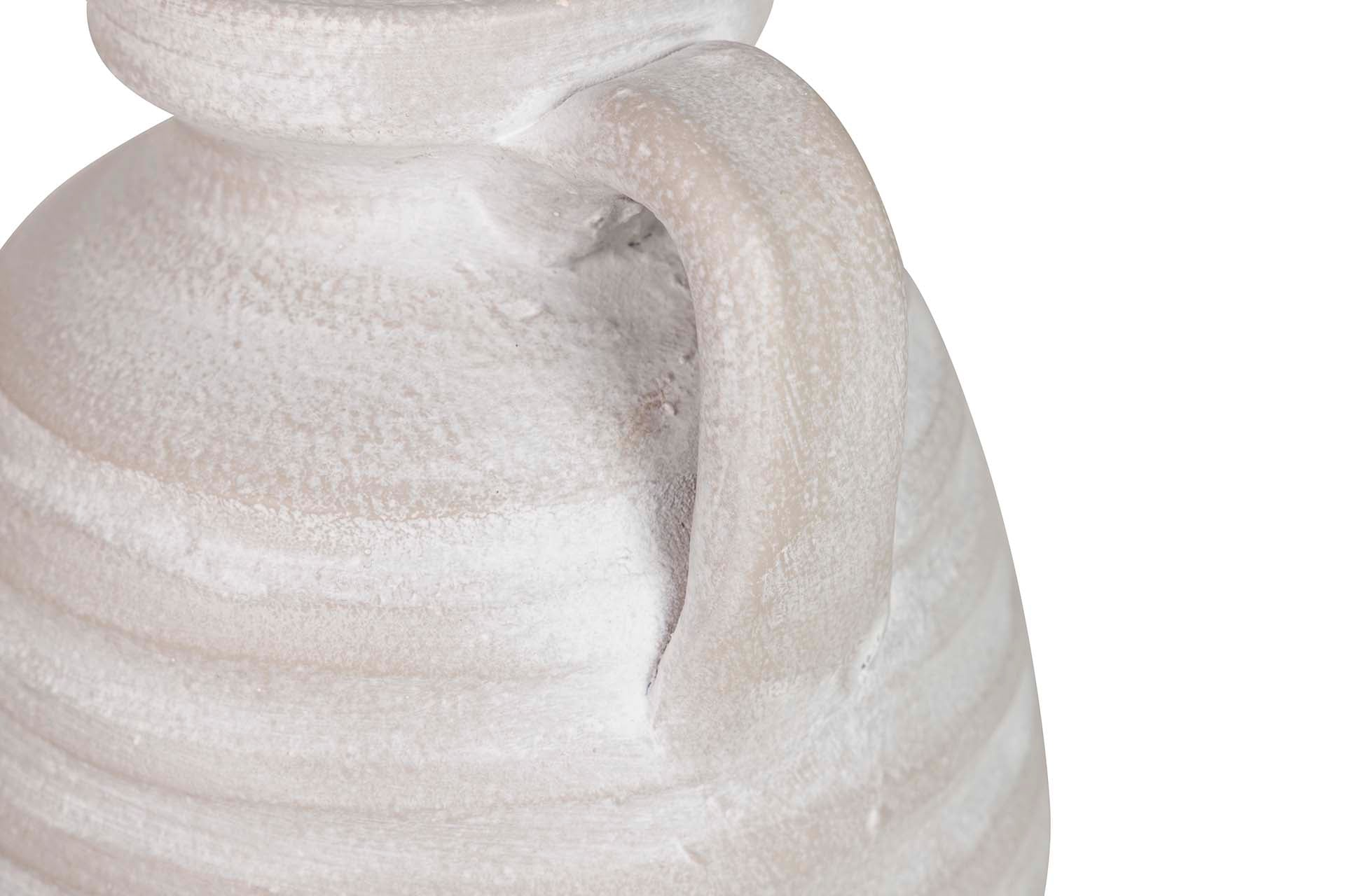 GREY CERAMIC VASE 18x18x30 CM