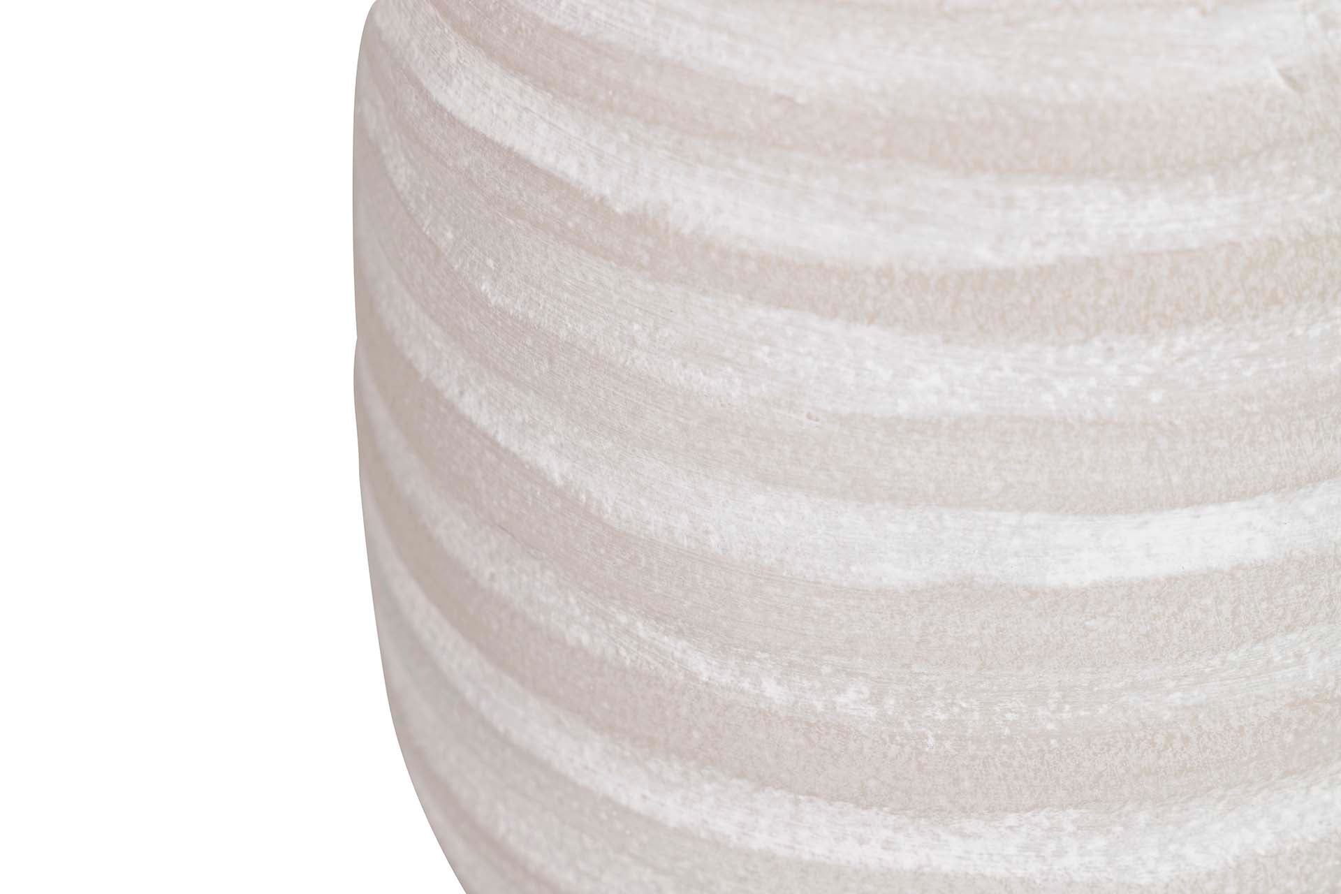 JARRON CERAMICA GRIS 18x18x30 CM