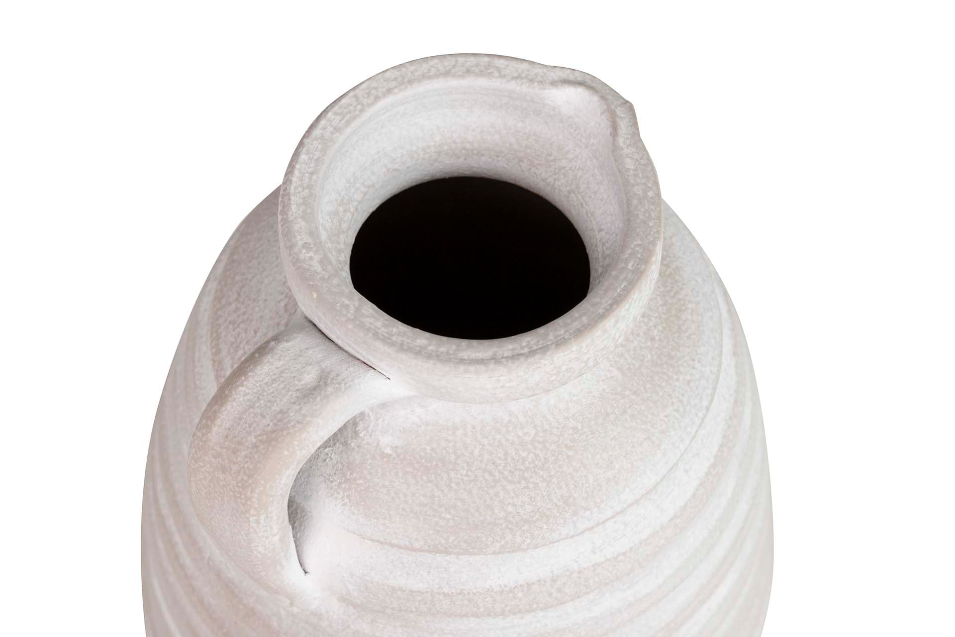 JARRON CERAMICA GRIS 18x18x30 CM