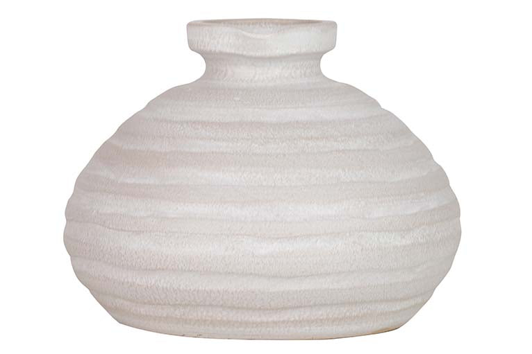 JARRON CERAMICA GRIS 24x24x17 CM