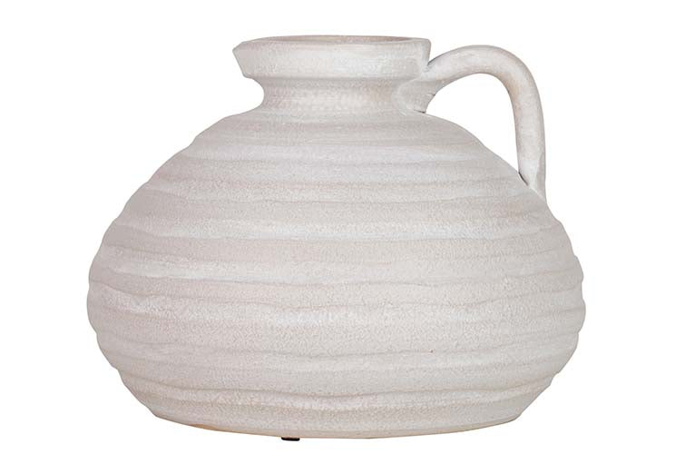 JARRON CERAMICA GRIS 24x24x17 CM