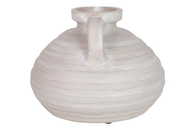 GREY CERAMIC VASE 24x24x17 CM