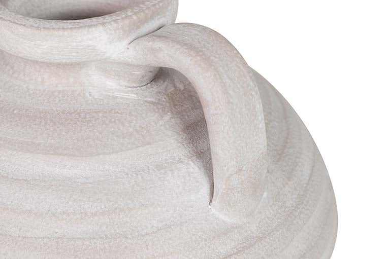 GREY CERAMIC VASE 24x24x17 CM