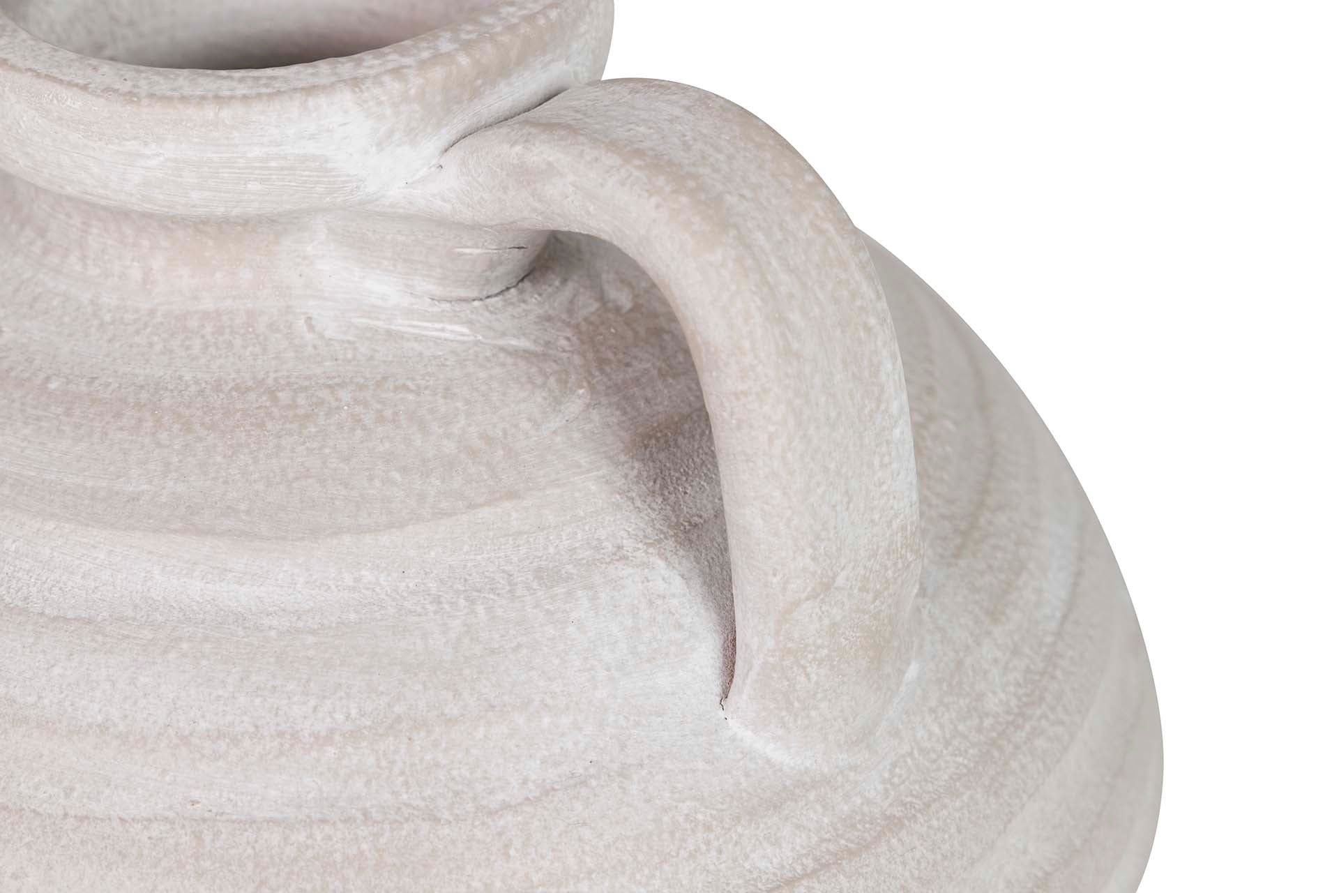 GREY CERAMIC VASE 24x24x17 CM