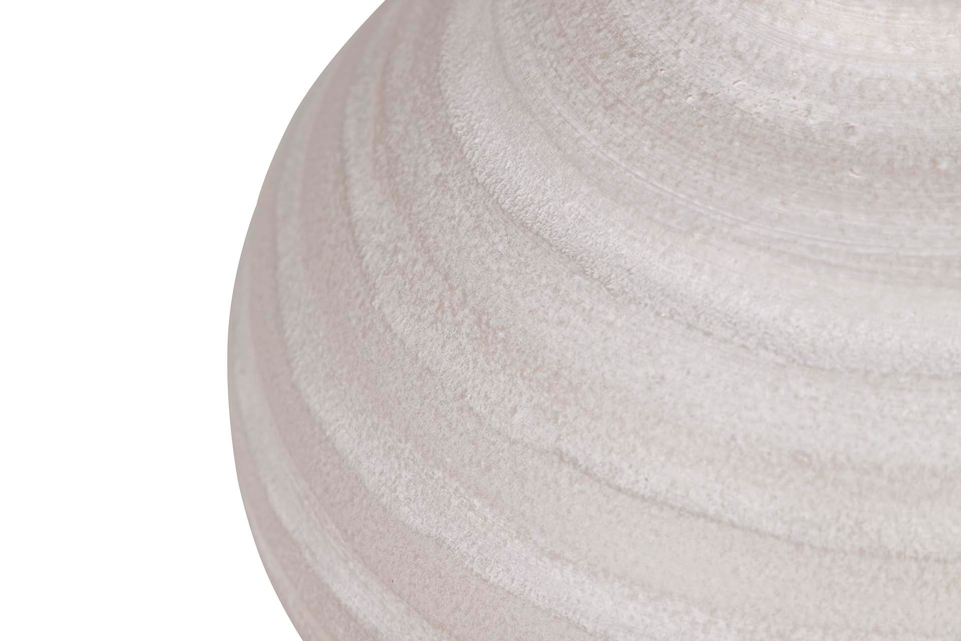 GREY CERAMIC VASE 24x24x17 CM