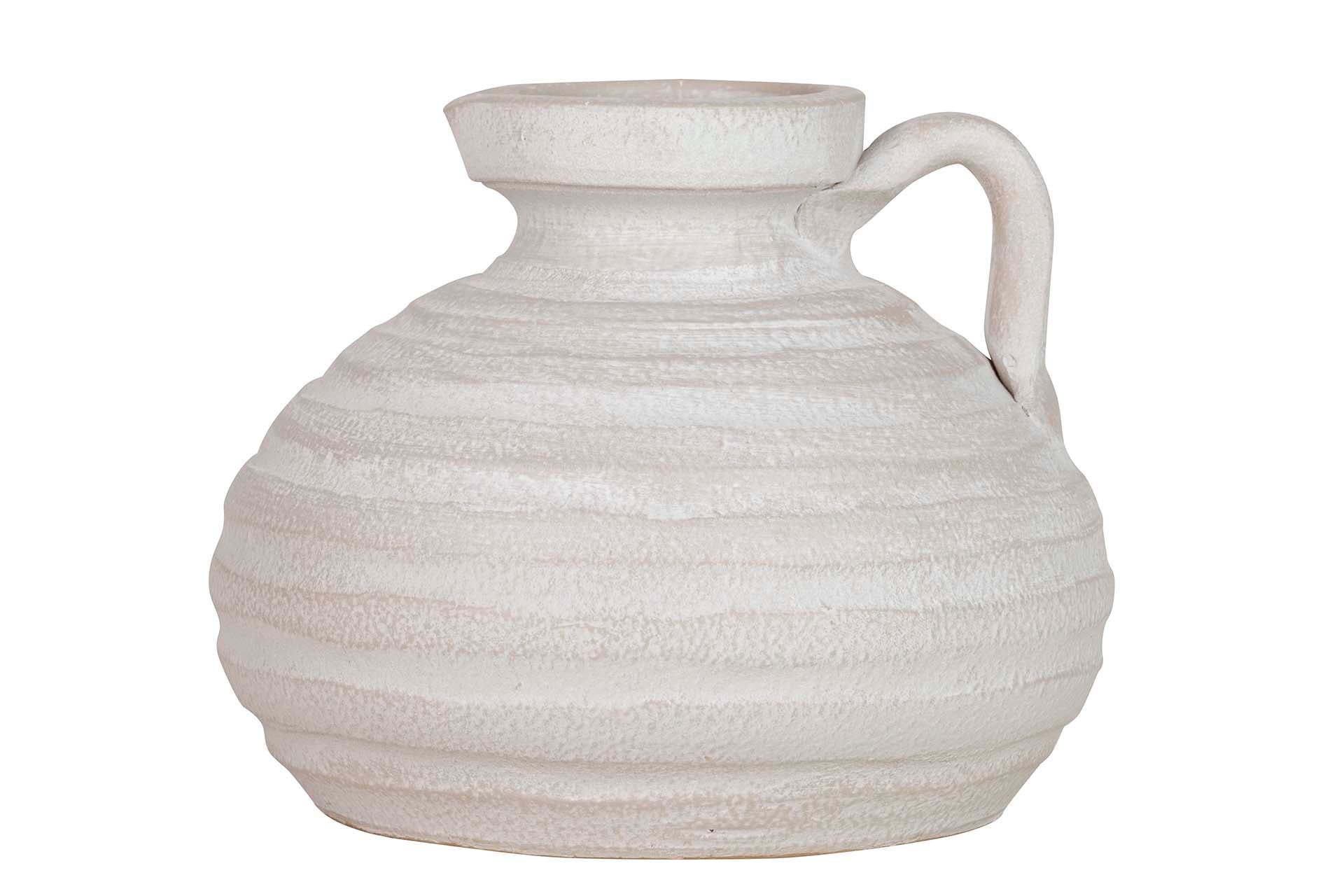 GRAY CERAMIC VASE 19x19x15 CM