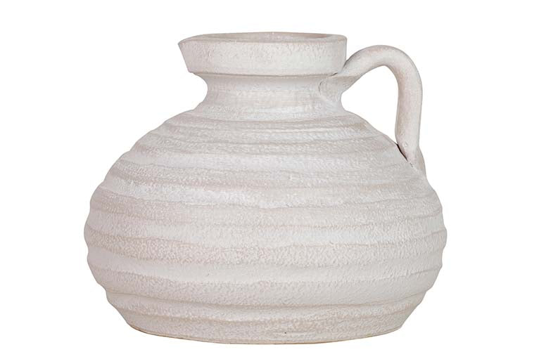 JARRON CERAMICA GRIS 19x19x15 CM