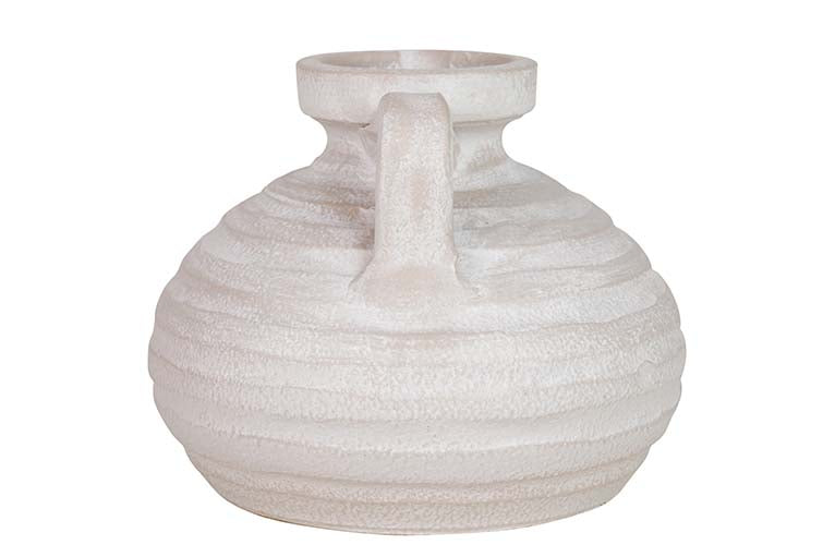 JARRON CERAMICA GRIS 19x19x15 CM