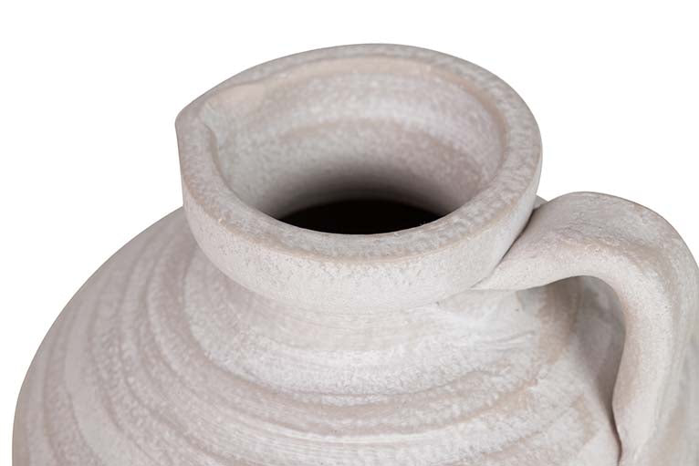 GRAY CERAMIC VASE 19x19x15 CM