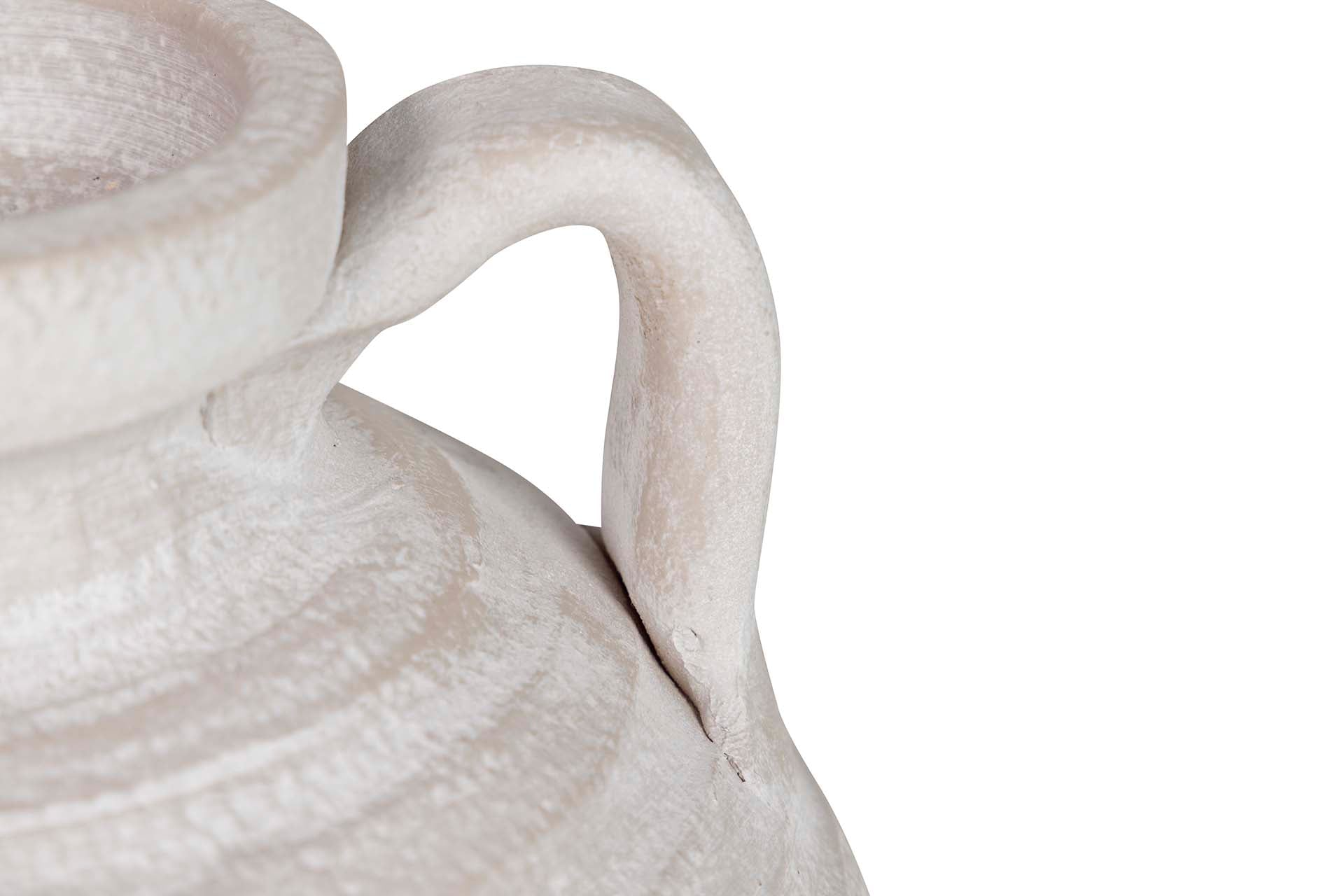 GRAY CERAMIC VASE 19x19x15 CM