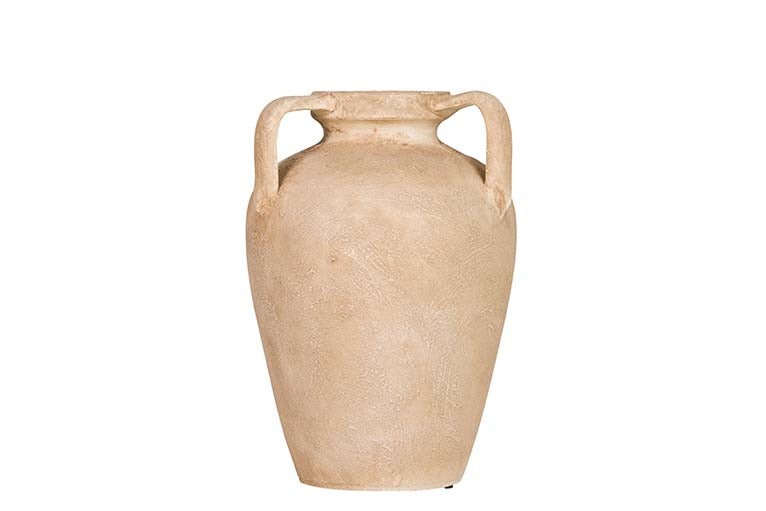 BROWN CERAMIC VASE 22x22x30 CM