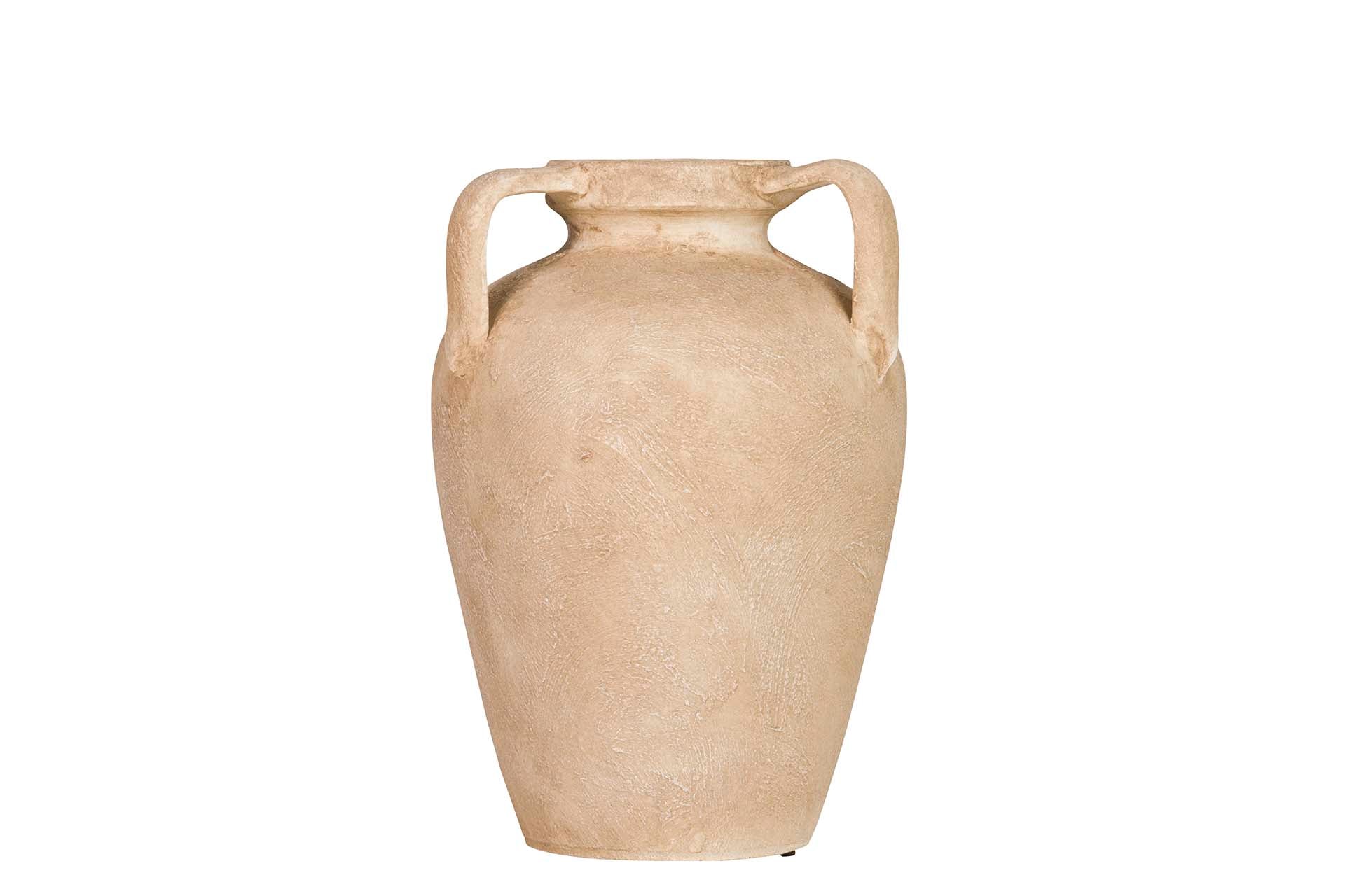 BROWN CERAMIC VASE 22x22x30 CM