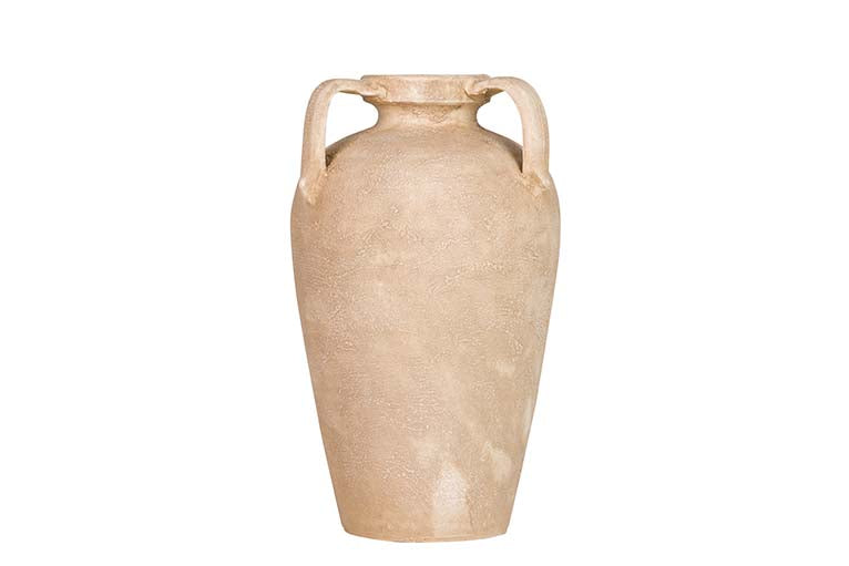 BROWN CERAMIC VASE 25x25x40 CM