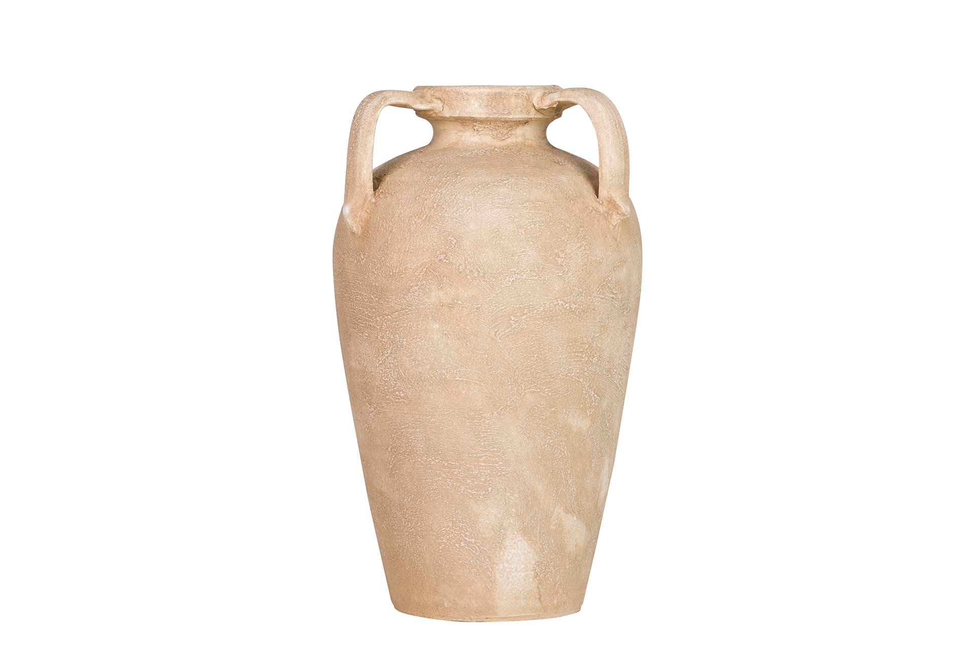 BROWN CERAMIC VASE 25x25x40 CM