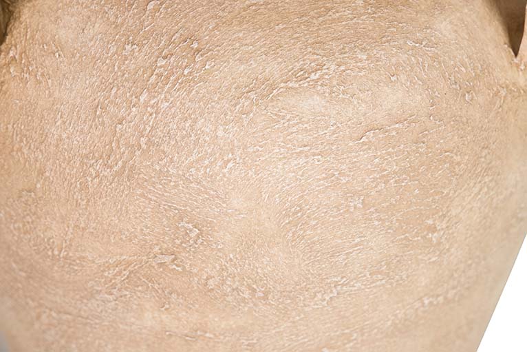 BROWN CERAMIC VASE 25x25x40 CM