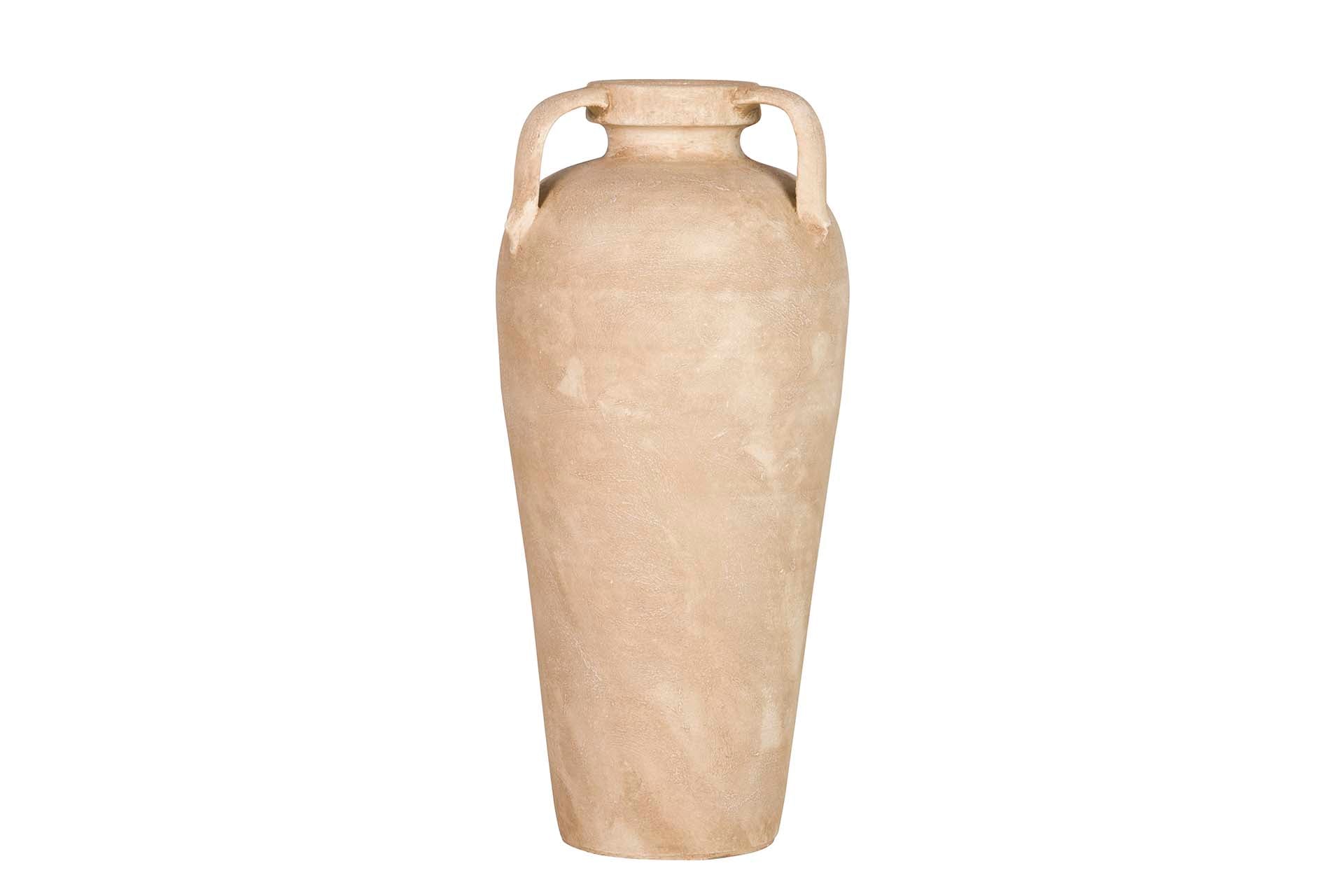 BROWN CERAMIC VASE 28x28x60 CM