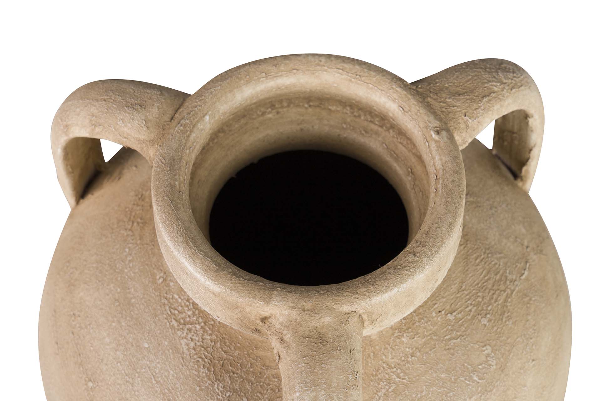 BROWN CERAMIC VASE 28x28x60 CM