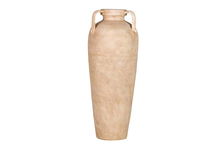 BROWN CERAMIC VASE 30x30x80 CM
