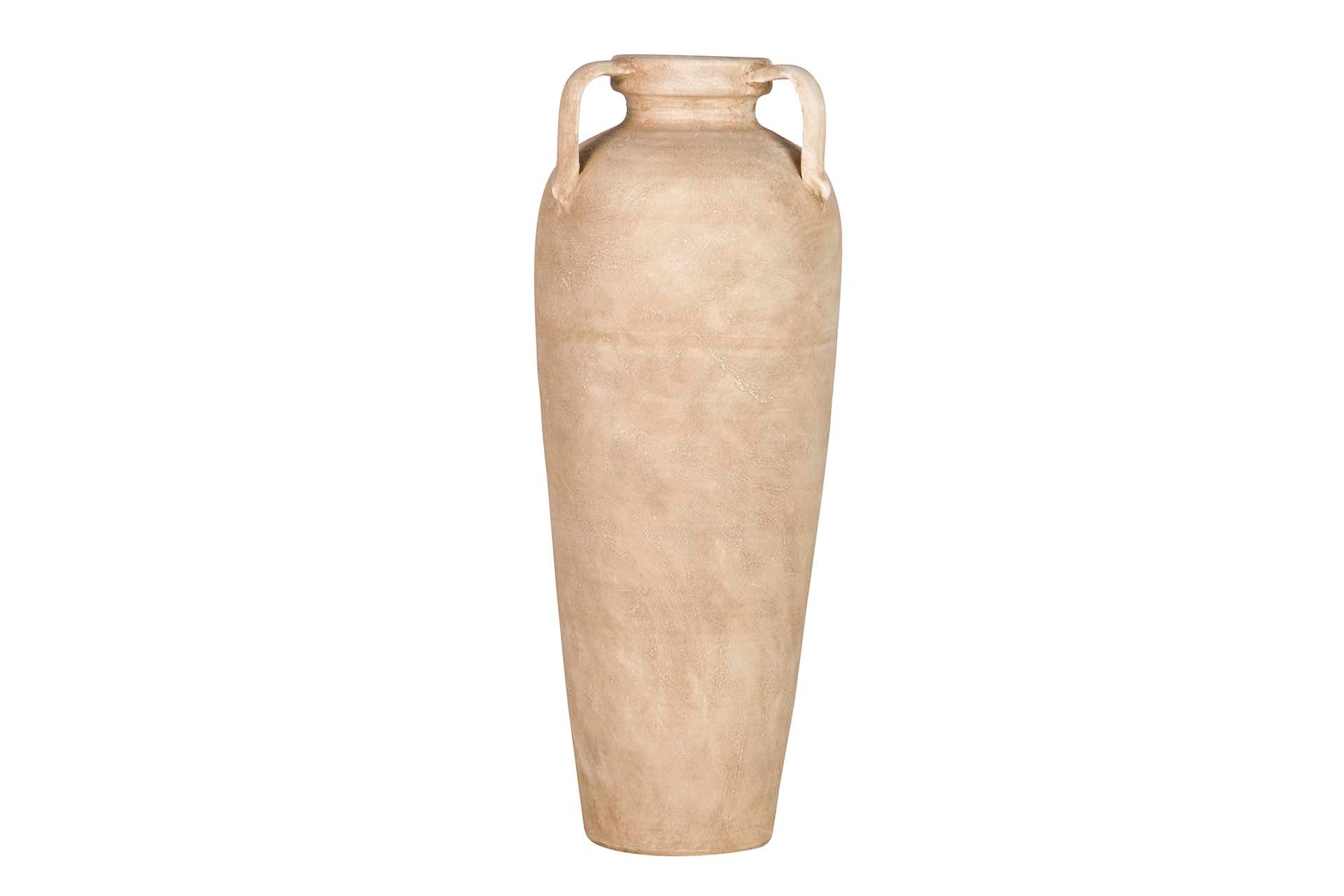 BROWN CERAMIC VASE 30x30x80 CM