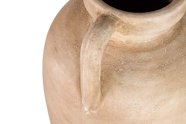 BROWN CERAMIC VASE 30x30x80 CM