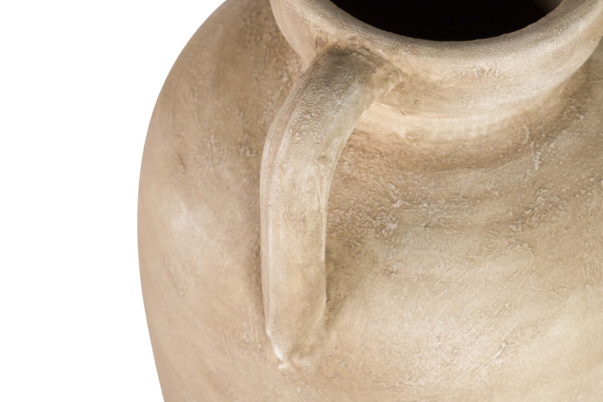 BROWN CERAMIC VASE 30x30x80 CM