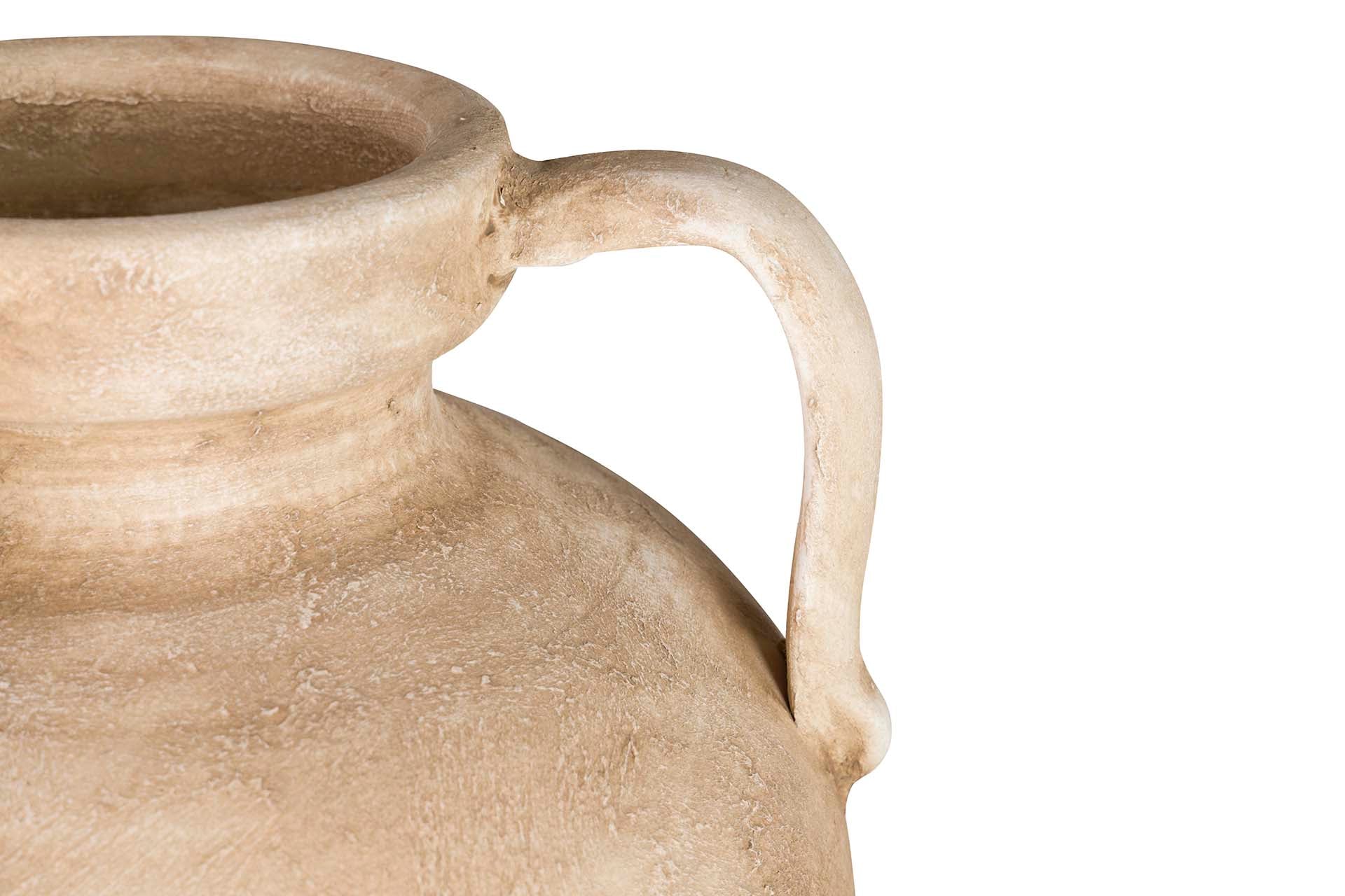 BROWN CERAMIC VASE 30x30x80 CM