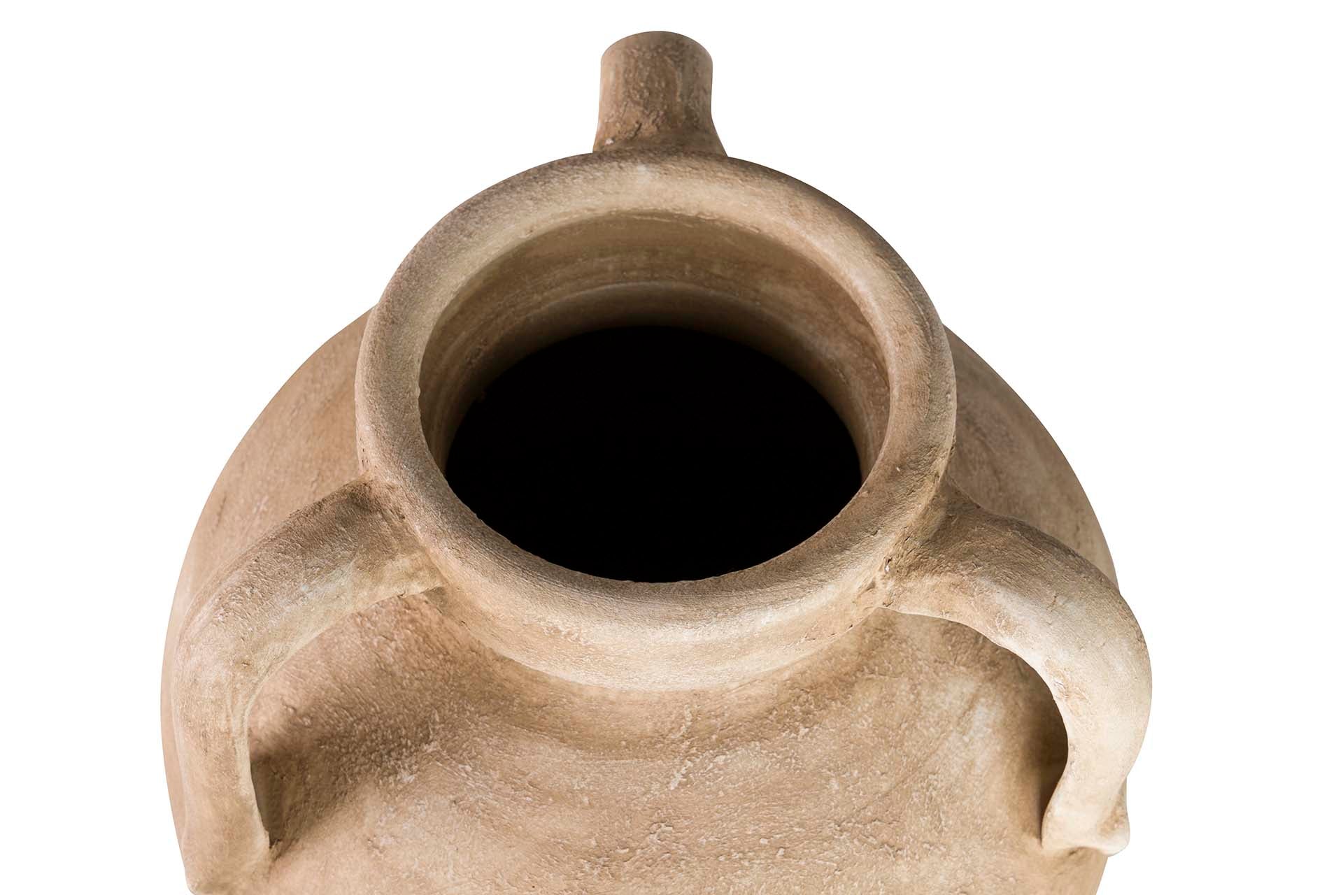 BROWN CERAMIC VASE 30x30x80 CM