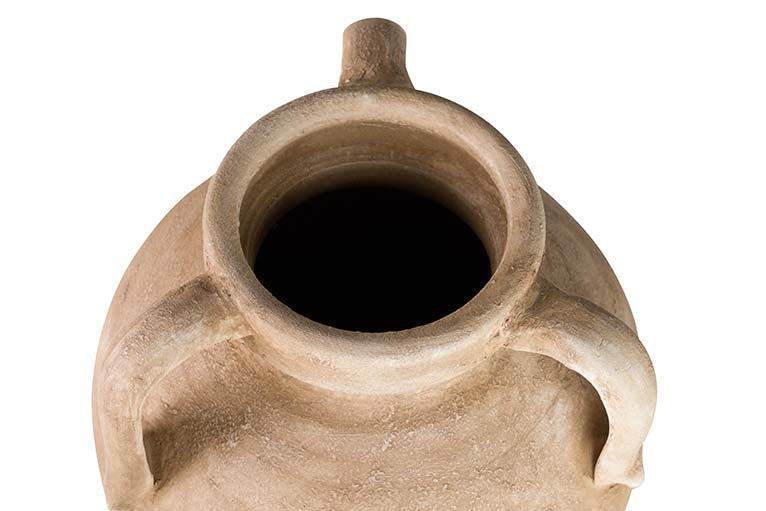 BROWN CERAMIC VASE 30x30x80 CM