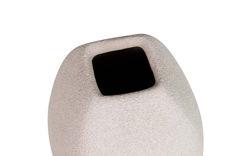 GREY CERAMIC VASE 16x16x30 CM