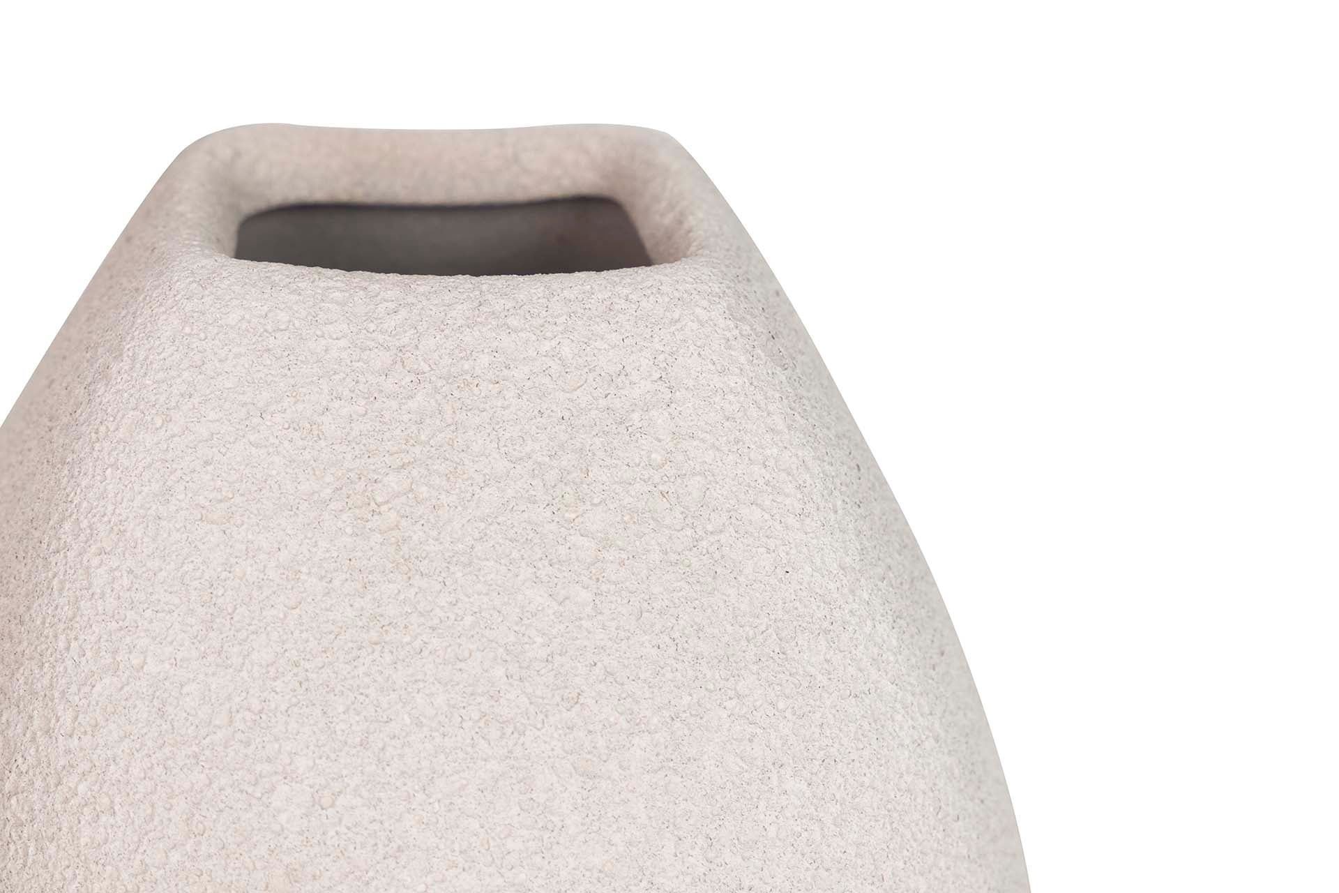 GREY CERAMIC VASE 16x16x30 CM