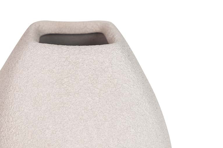 GREY CERAMIC VASE 16x16x30 CM