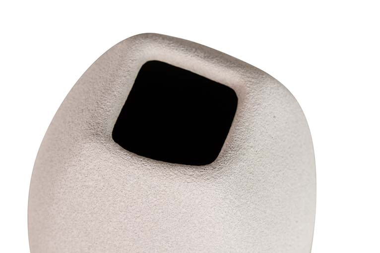 GREY CERAMIC VASE 18x18x40 CM