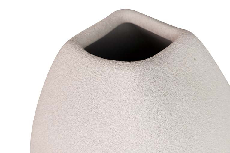 GREY CERAMIC VASE 18x18x40 CM