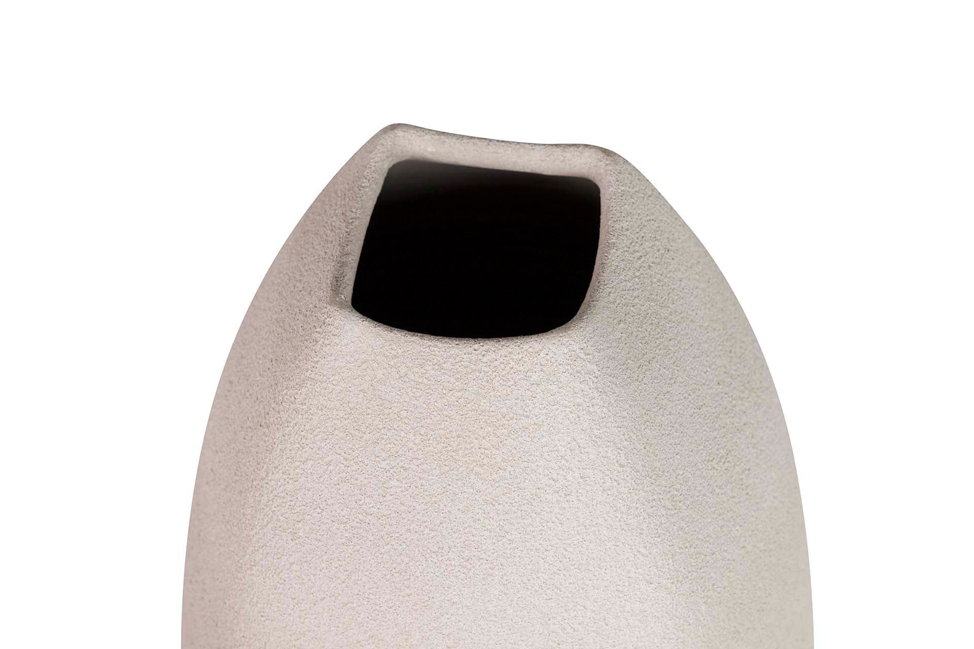 GREY CERAMIC VASE 20x20x60 CM