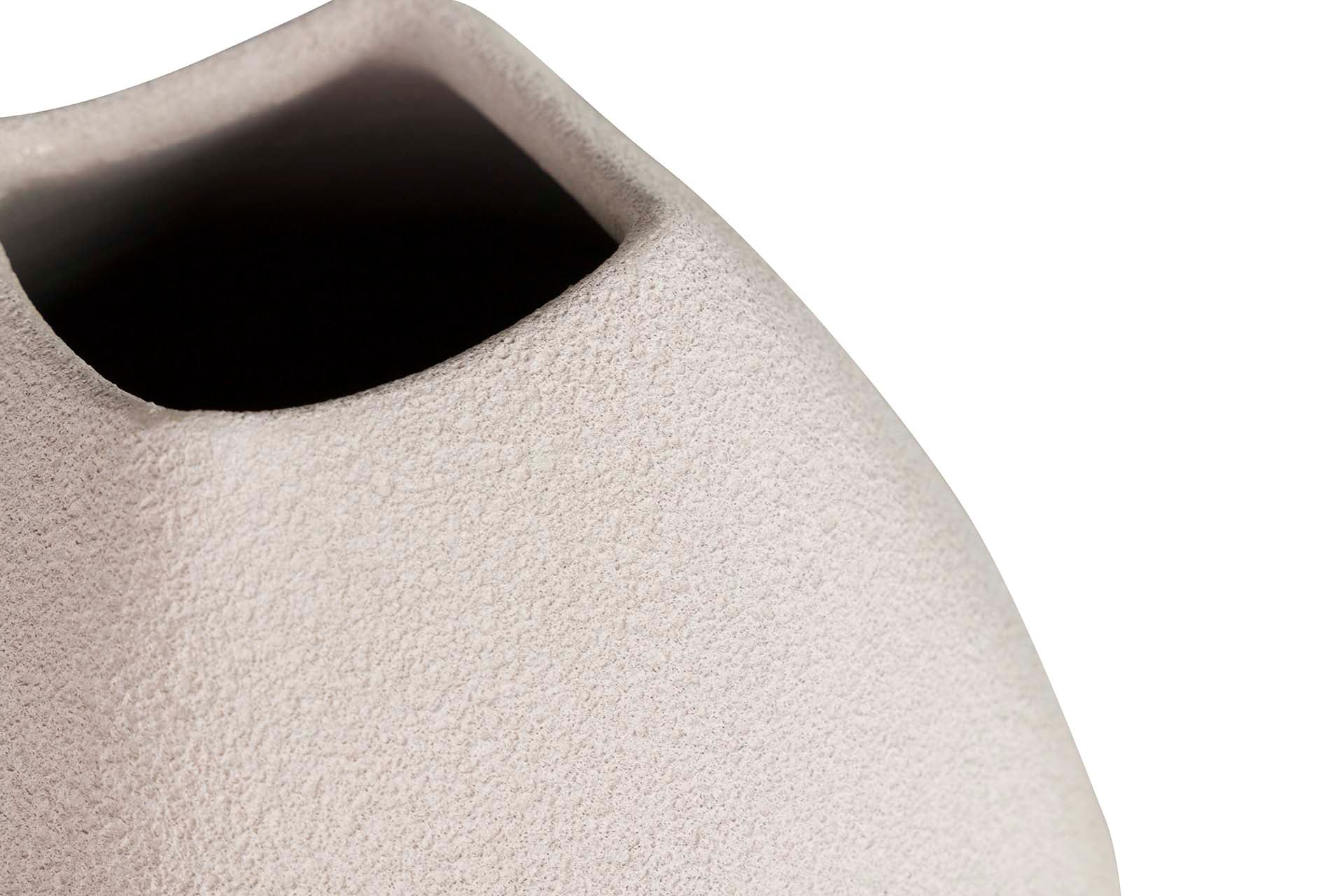 GREY CERAMIC VASE 20x20x60 CM