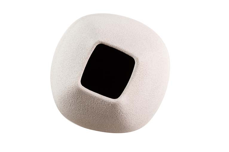 VASO DE CERÂMICA CINZA 20x20x60 CM