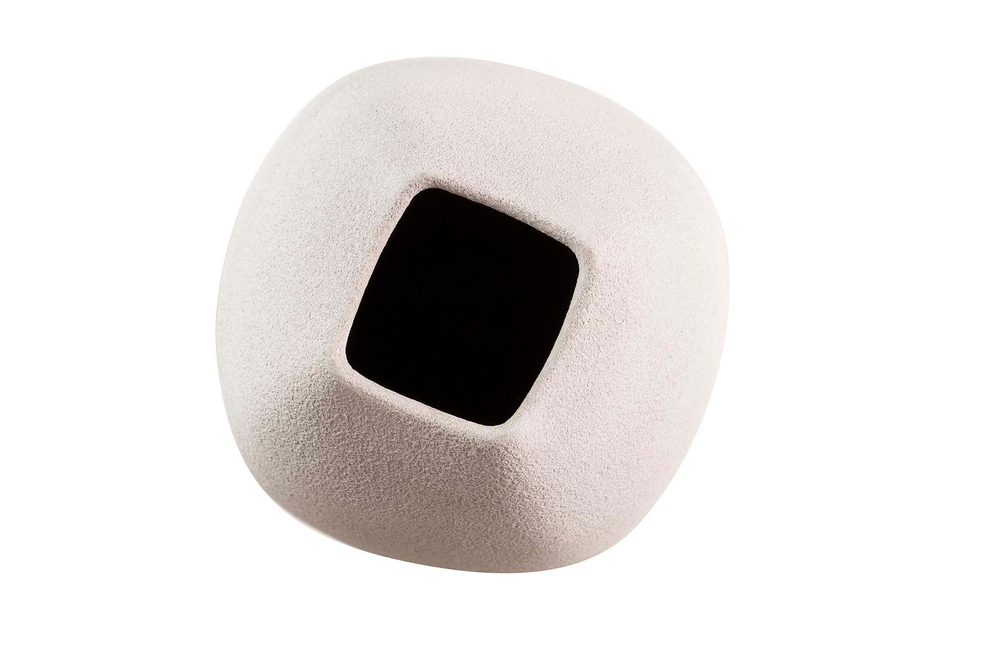 GREY CERAMIC VASE 20x20x60 CM