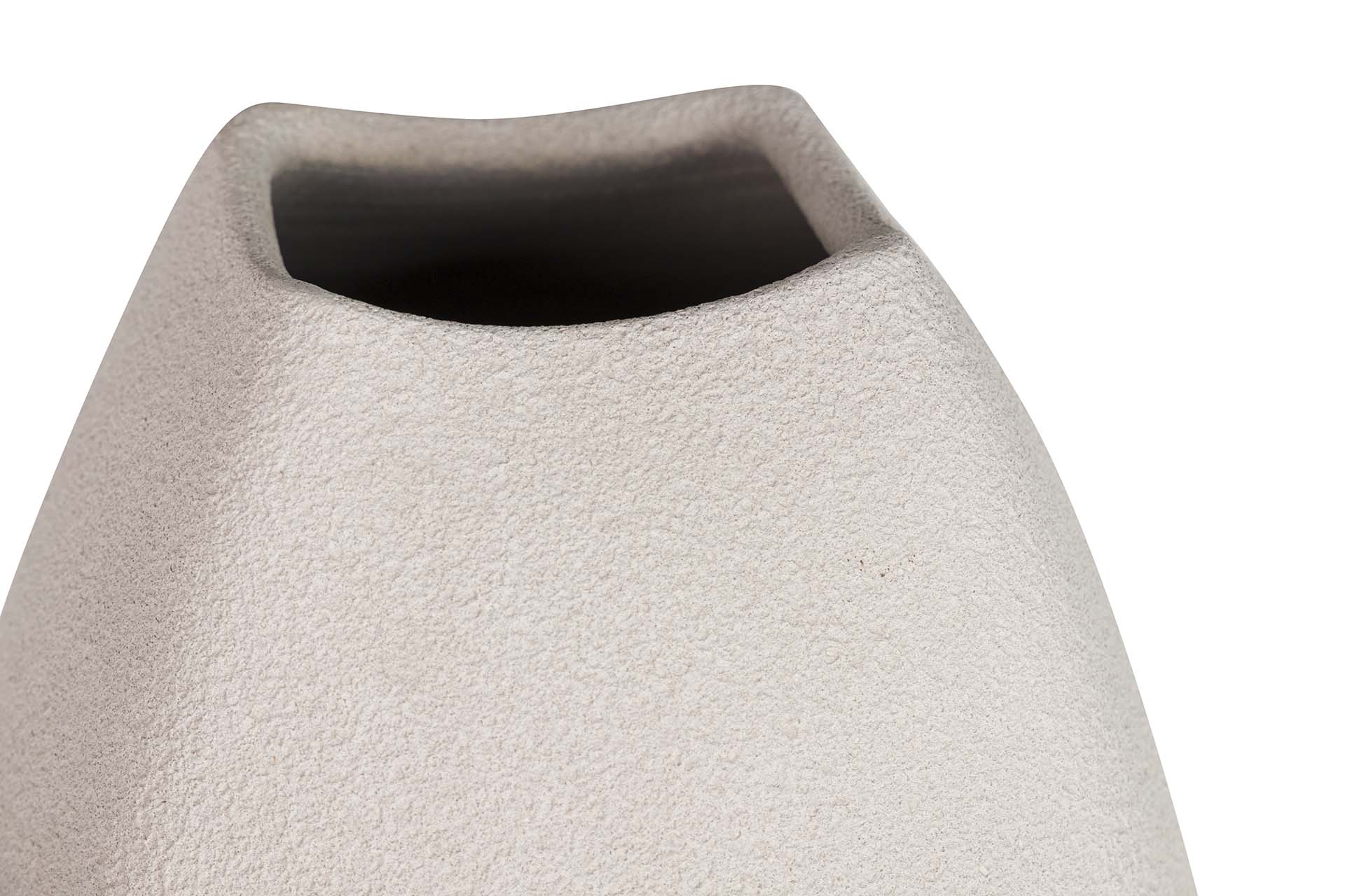 GREY CERAMIC VASE 24x24x80 CM