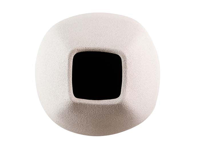 JARRON CERAMICA GRIS 24x24x80 CM