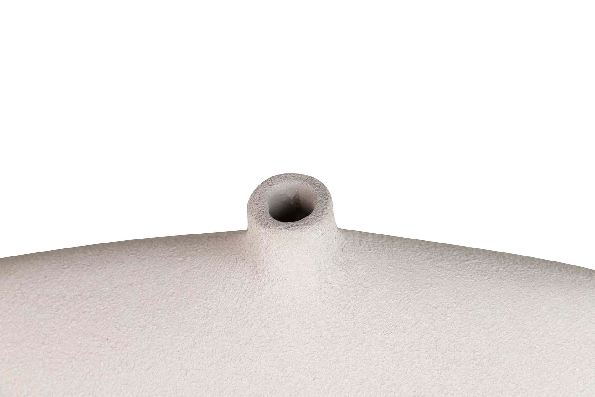 GREY CERAMIC VASE 24x20x20 CM