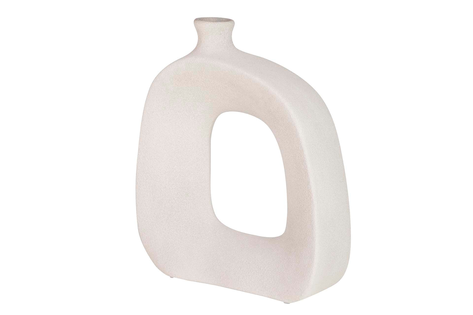 JARRON CERAMICA GRIS 41x11x40 CM