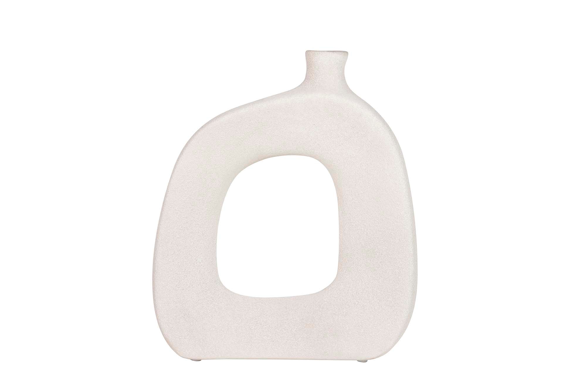 JARRON CERAMICA GRIS 30x11x30 CM