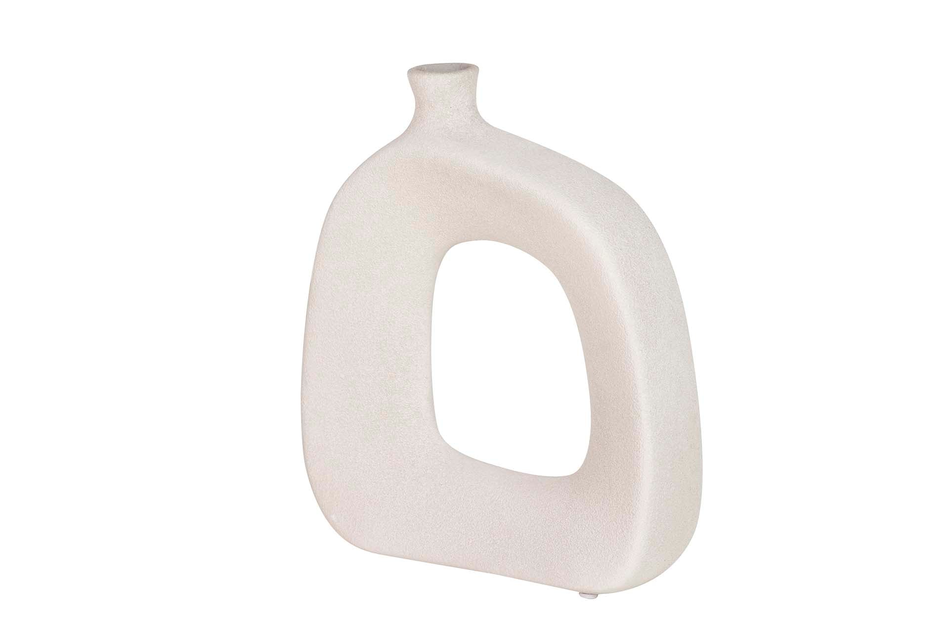 JARRON CERAMICA GRIS 30x11x30 CM