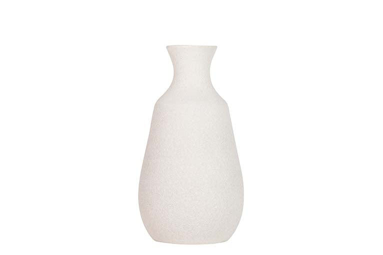GREY CERAMIC VASE 21x21x30 CM