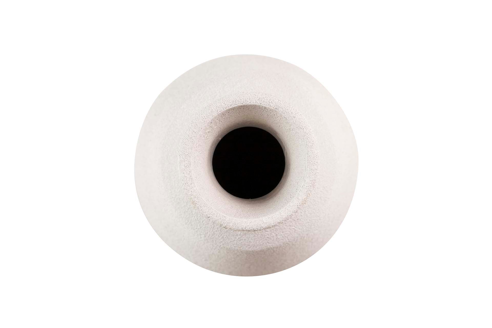 GREY CERAMIC VASE 21x21x30 CM